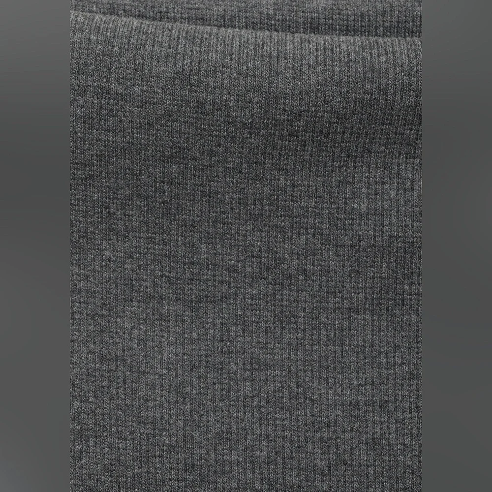 Mango MNG - gray fold over ribbed stretch pants